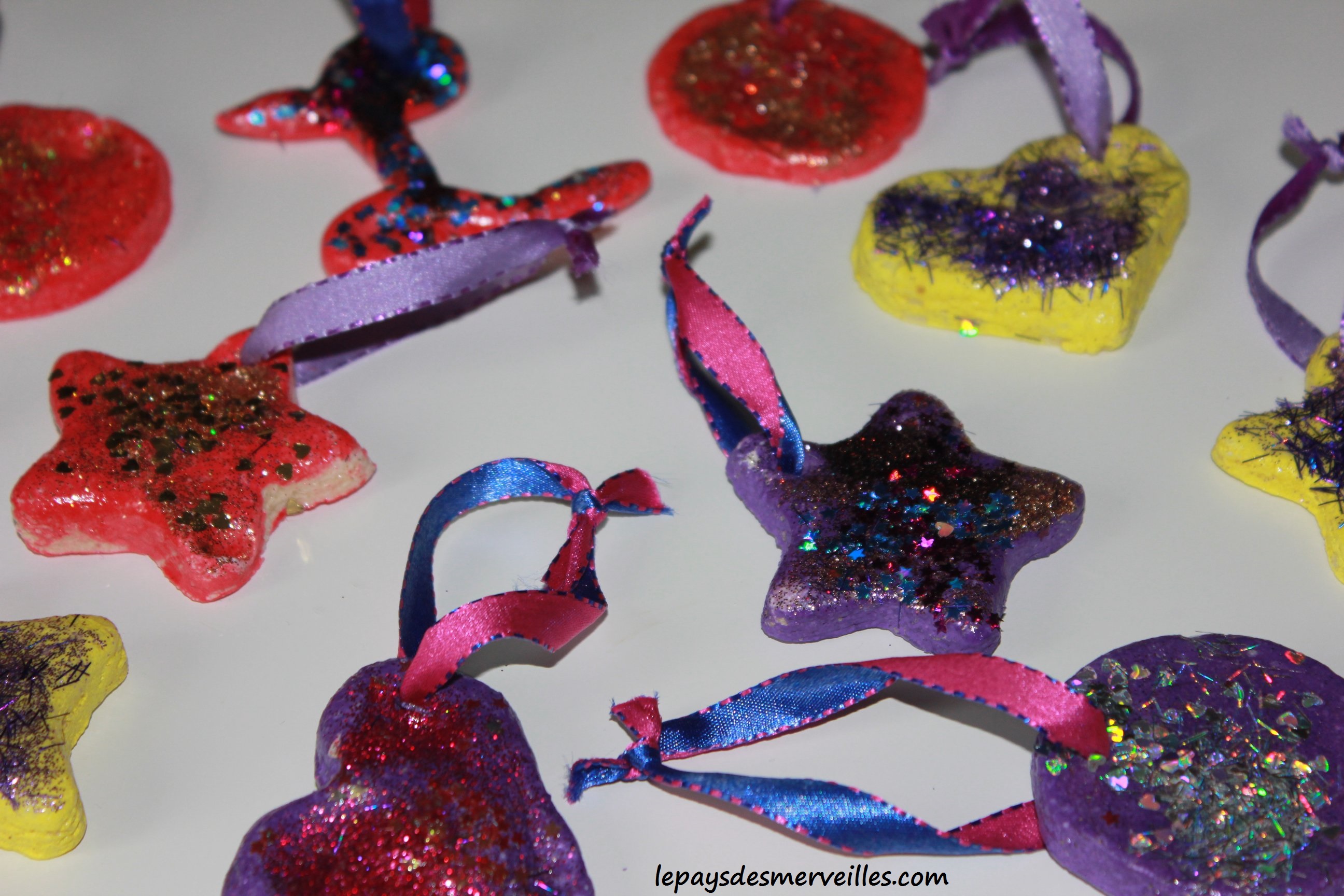 Décorations et recette de la pâte à sel - Le pays des merveilles