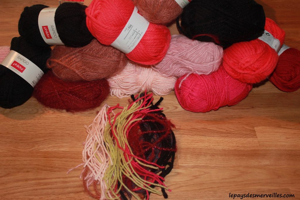 Bricolage enfant - Tableau de laine (1)