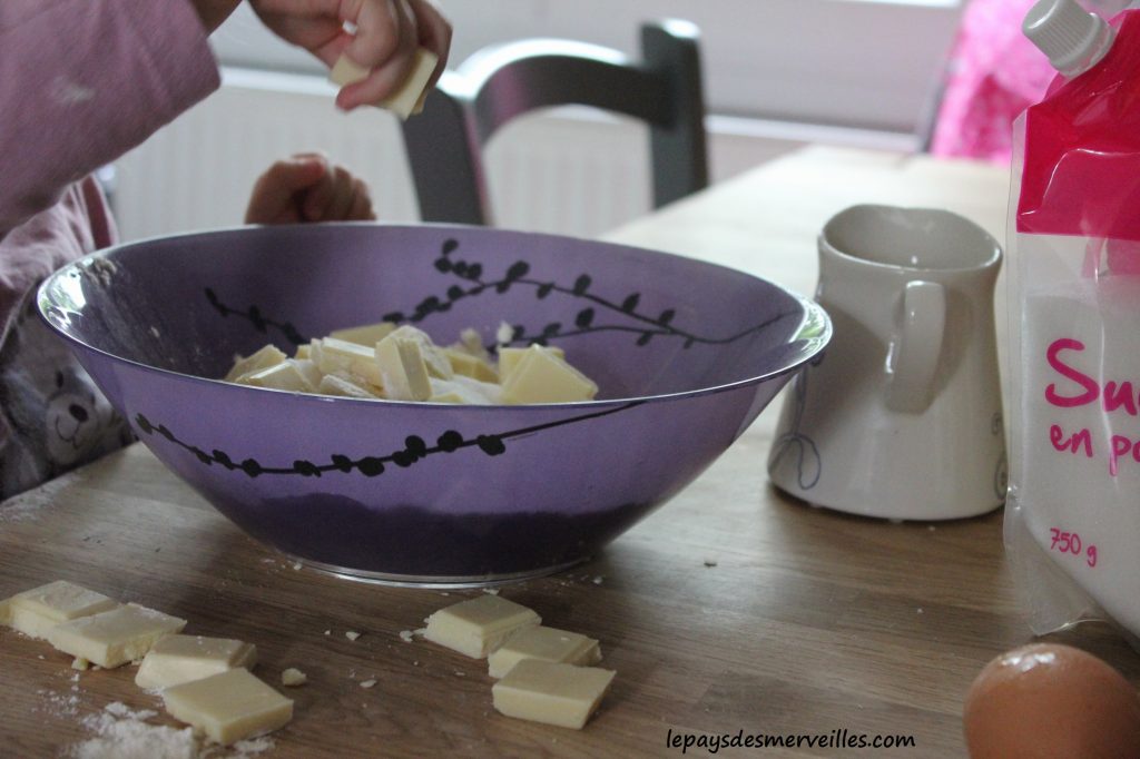 recette muffins au chocolat blanc (3)