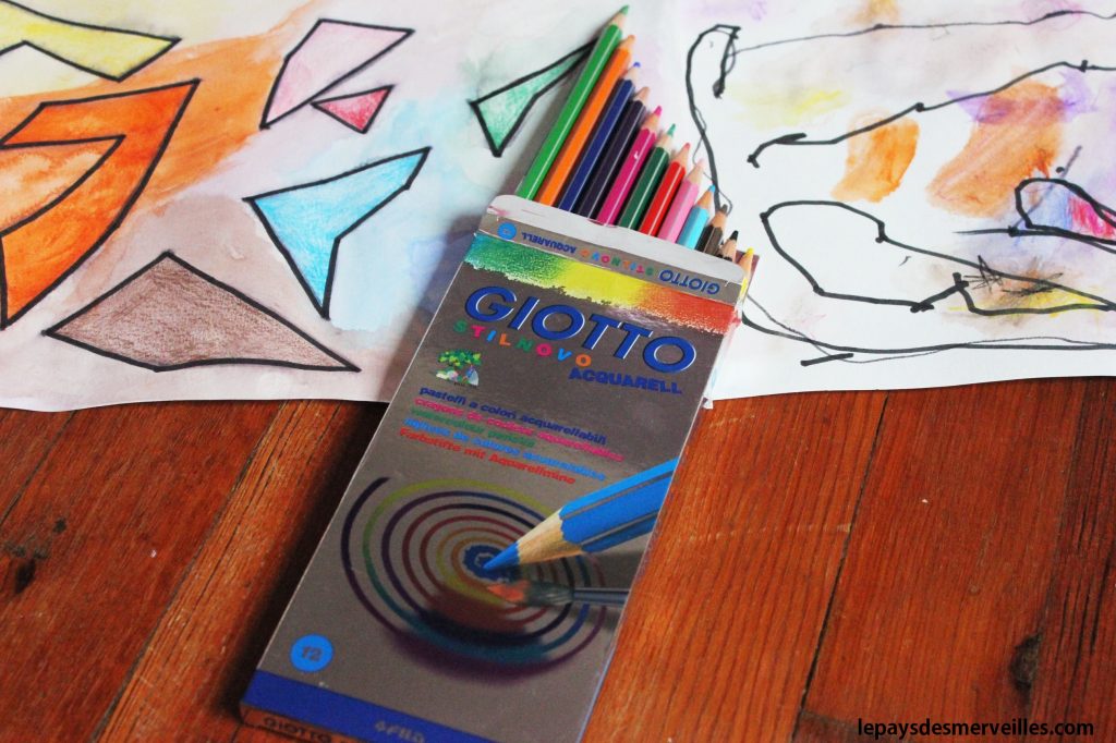 crayons de couleur aquarelle giotto