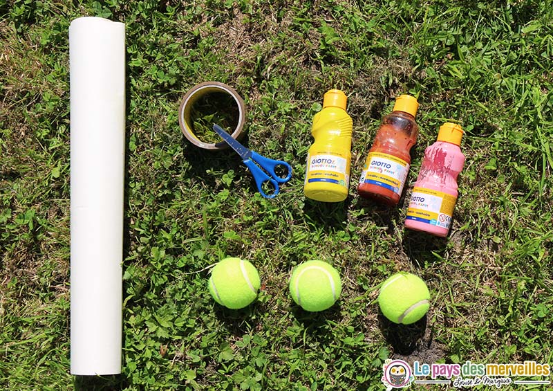materiel peinture balle tennis