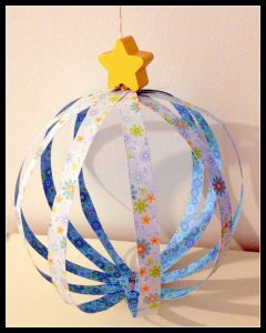 boule noel papier