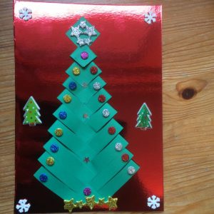 diy sapin papier pliage