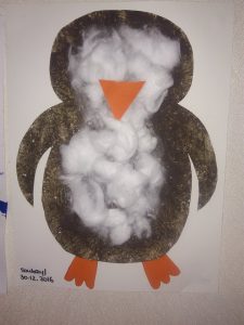 bricolage pingouin coton