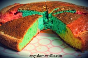 gateau au yaourt arc en ciel (10)