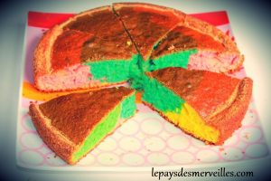 gateau au yaourt arc en ciel (9)