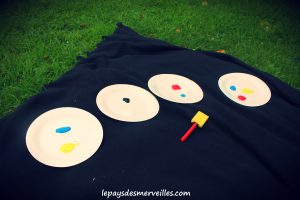 atelier peinture mélange des couleurs