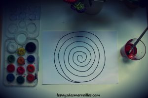 Bricolage enfant spirale