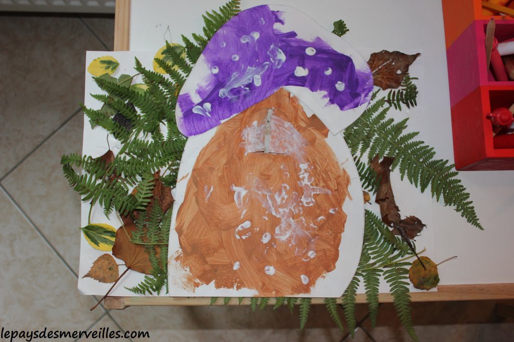 peinture champignon et collage feuille 121013 (22)