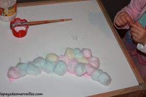 activité bonhomme de neige avec du coton et peinture (20)