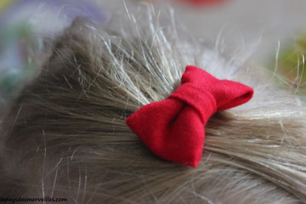  barrettes bébé tissu 