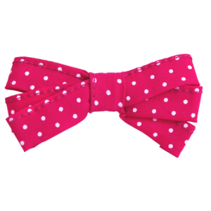 barrettes bébé tissu noeud rose