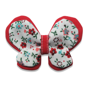 barrettes bébé tissu papillon