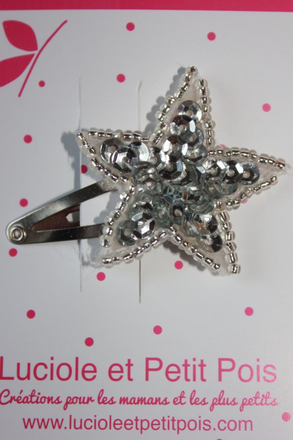 barrette bébé sequins