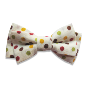 barrettes bébé tissu à pois