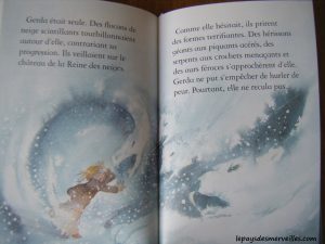 Illustrations du roman la Reine des neiges aux éditions Usborne