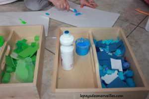 Activité sur les couleurs - Tri, collage et peinture (7)