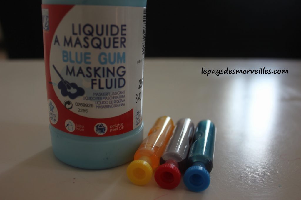 Guirlande de paques - Liquide à masquer et encre - activité pour paques (1)