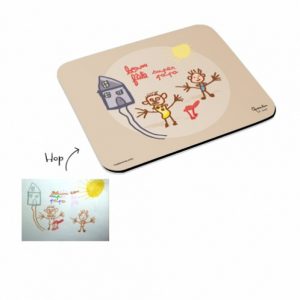 Madame Pop and kids tapis-de-souris