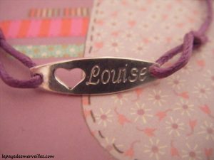 bracelet personnalisé prénom louise