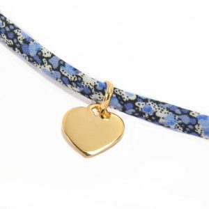 Bracelet liberty médaille coeur