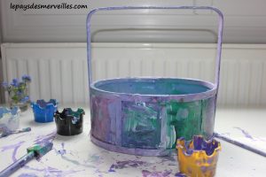 Bricolage panier de paques peinture (2)