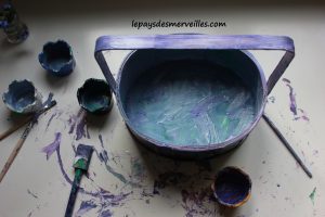 Bricolage panier de paques peinture (4)