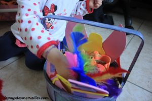 Décorer un panier de paques - Bricolage Paques (2)