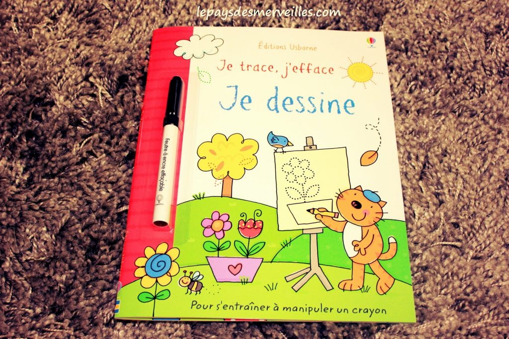 Je trace, j'efface, je dessine - Usborne