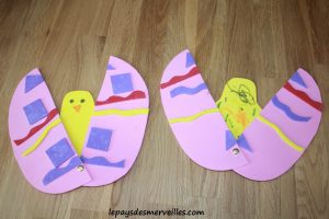 oeuf de Paques articulé avec poussin - bricolage Paques (5)