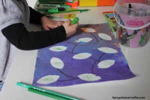 Peinture Coloriage feuilles (3)