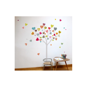stickers enfant arbre coeurs