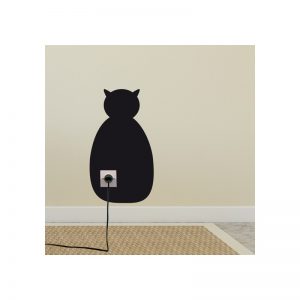 stickers prise electrique chat dos