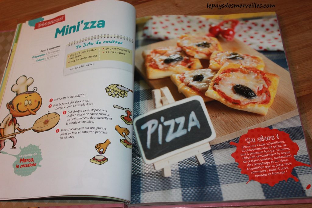 Graine de cuistot - Recette mini pizza