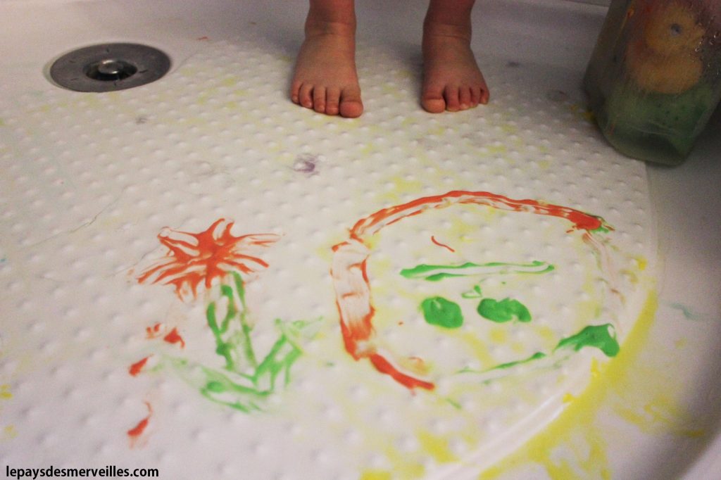 peindre le sol de la douche avec de la peinture maison