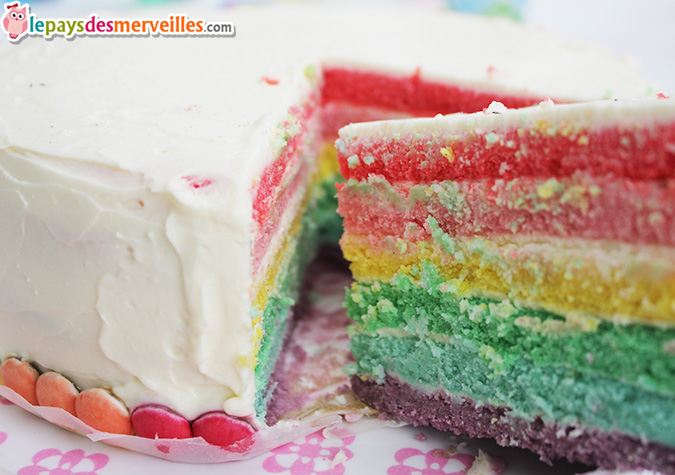 rainbow cake intérieur