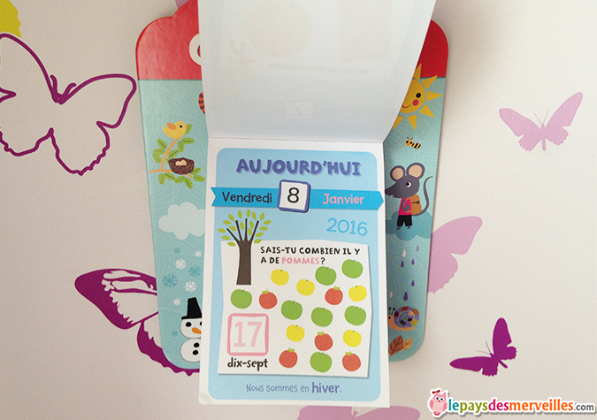 calendrier ludique enfant