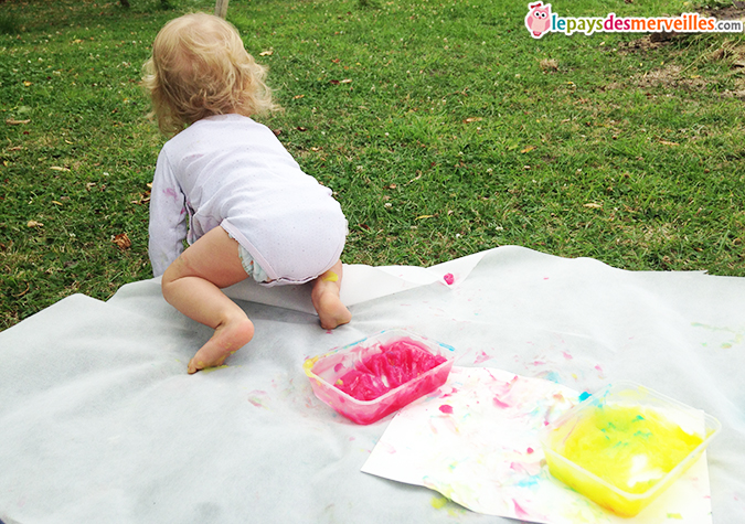 recette peinture bébé