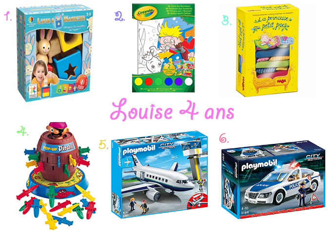 Des idées cadeaux pour les 4 ans de Louise - Le pays des merveilles