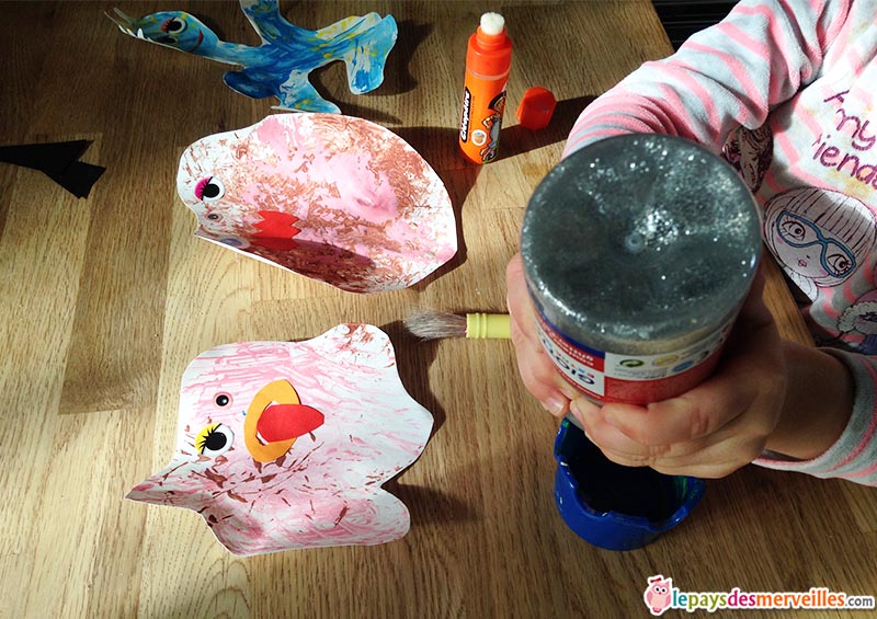bricolage monstre en peinture