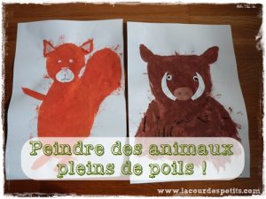 peinture animaux de la foret