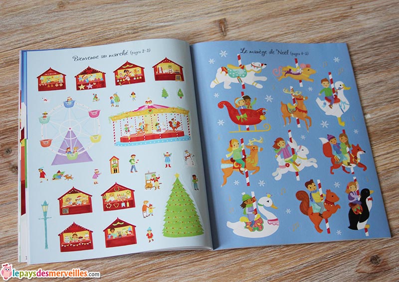 Autocollants Usborne Le marché de Noel (3)