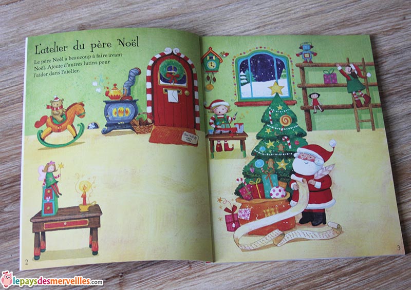 Coloriages et autocollants le pere noel usborne (2)