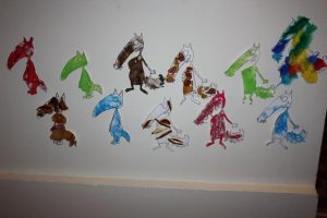 activité loup couleurs