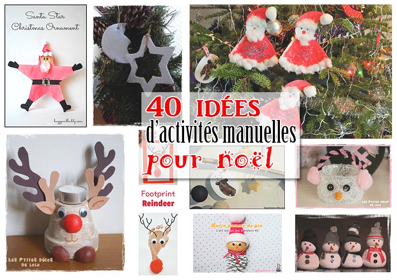 Réalisations faites avec les enfants - 2 ans pour Noël