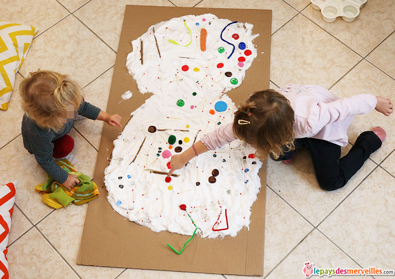 Activité manuelle et sensorielle bonhomme de neige (6)