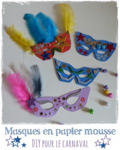 Masque-feuille de mousse carnaval