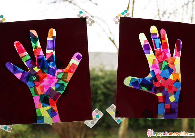 Des coeurs en attrapes-soleil -  Artisanat maternelle, Attrape soleil,  Coeur en papier