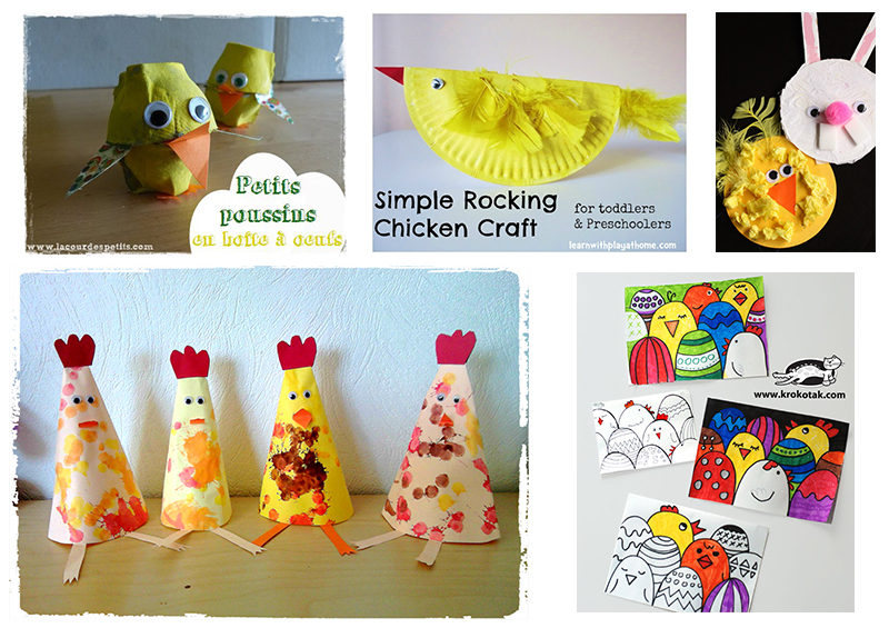 idee bricolage paques poule