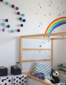 decoration chambre arc en ciel